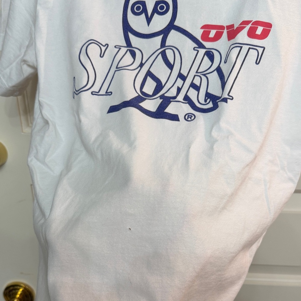 OVO White and Blue Sport Tee - Picture 5 of 5